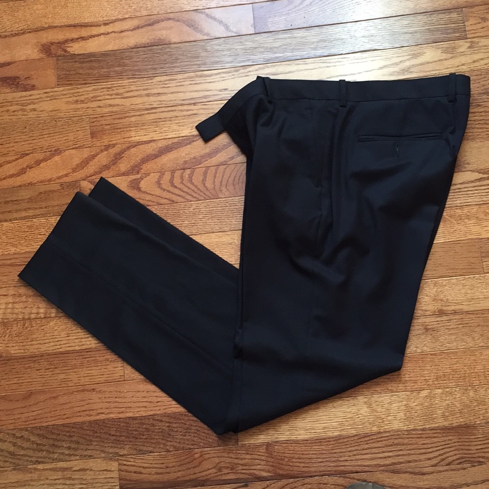Mens H&M Black Suit Pants Size 34R - Picture 1 of 3